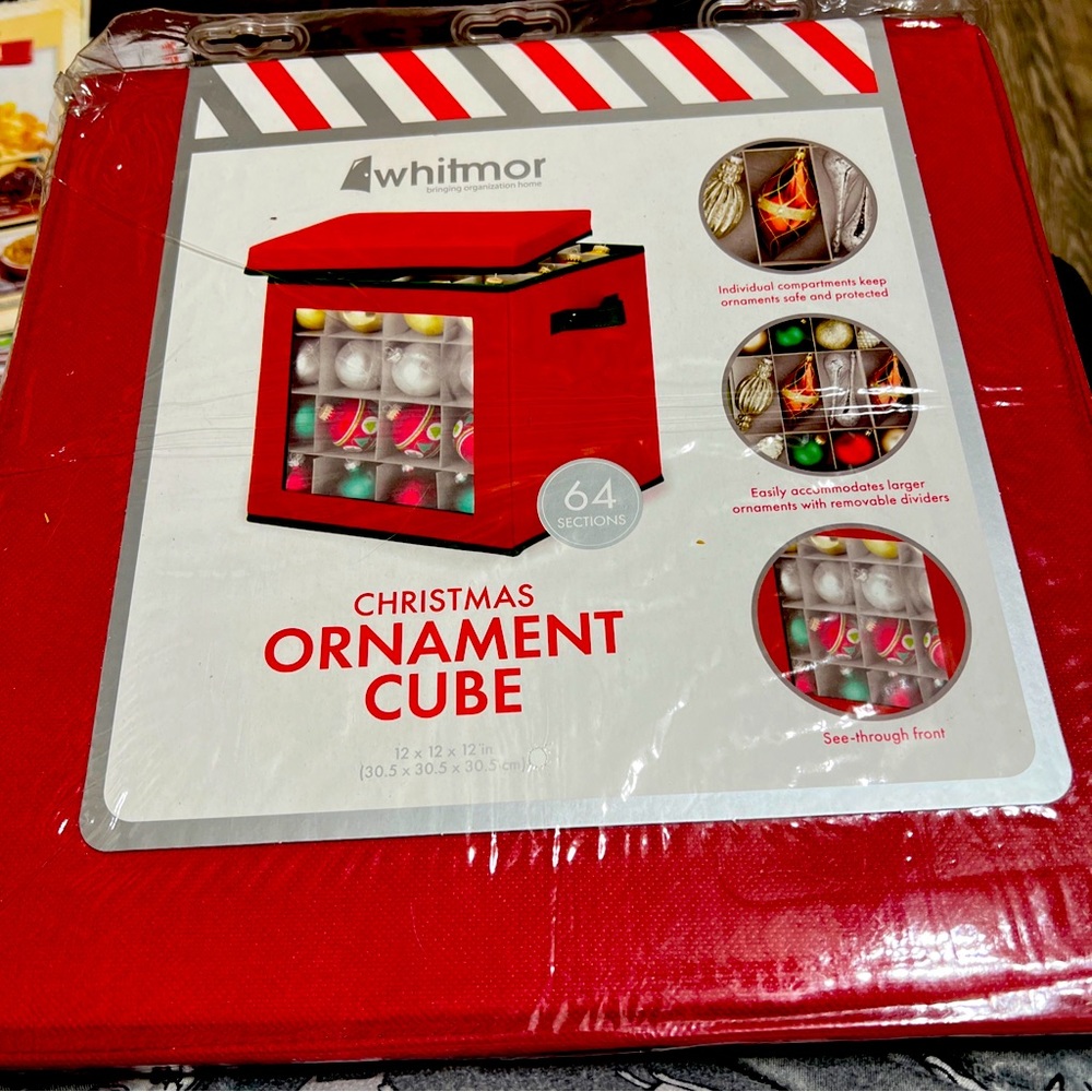 Whitmor Ornament Storage Box ~ 64